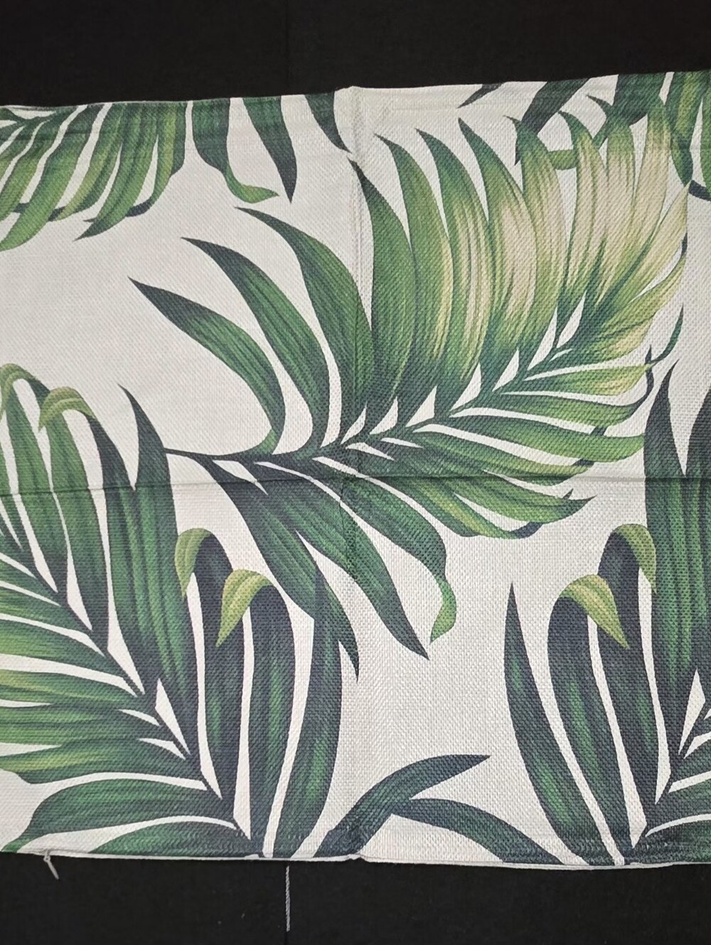 Bonhause Tropical Green Leaf Pillow Covers 17.5" x 17.5" Set of 4 Palm Monstera
